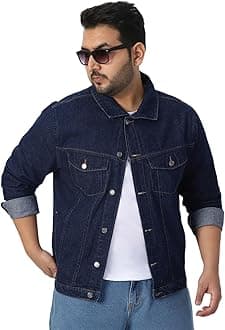 Urbano Plus Men plusjaktp Denim Jacket (pack of 1)