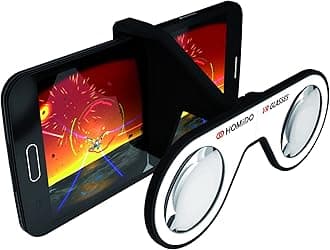 Homido Mini Virtual Reality Glasses for Smartphone Foldable VR Headset Compliant with iPhone & Android Cell Phone Vr Games and 3D Movies
