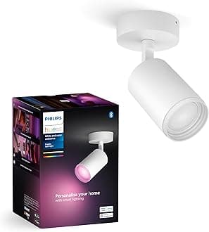 White & Color Ambiance Fugato Spot 1 flg. white 1x350lm, adjustable, 16 million colors, controllable via app, compatible with Amazon Alexa (Echo, Echo Dot)