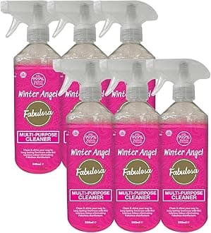 Antibacterial Disinfectant Spray, All Purpose Multi Surface Cleaner, 500ml, 6 Pack, Winter Angel (packaging may vary)