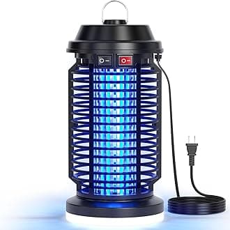 YISSVIC Bug Zapper Outdoor Indoor Waterproof Electric Mosquito Lamp Fly Zapper Killer Effective 4200V Plug in for Home Patio Office Courtyard