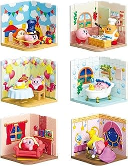 - Kirby Wonder Room Blind Box - Includes 1 of 6 Collectible Mini Figurines - Fun and Versatile Decoration
