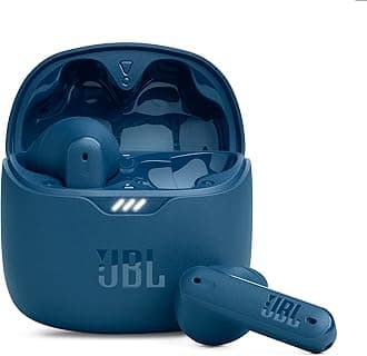 JBL Tune Flex In-Ear Bluetooth Headphones, Water-Resistant Noise-Cancelling Earphones with 32 Hours of Battery Life, Blue