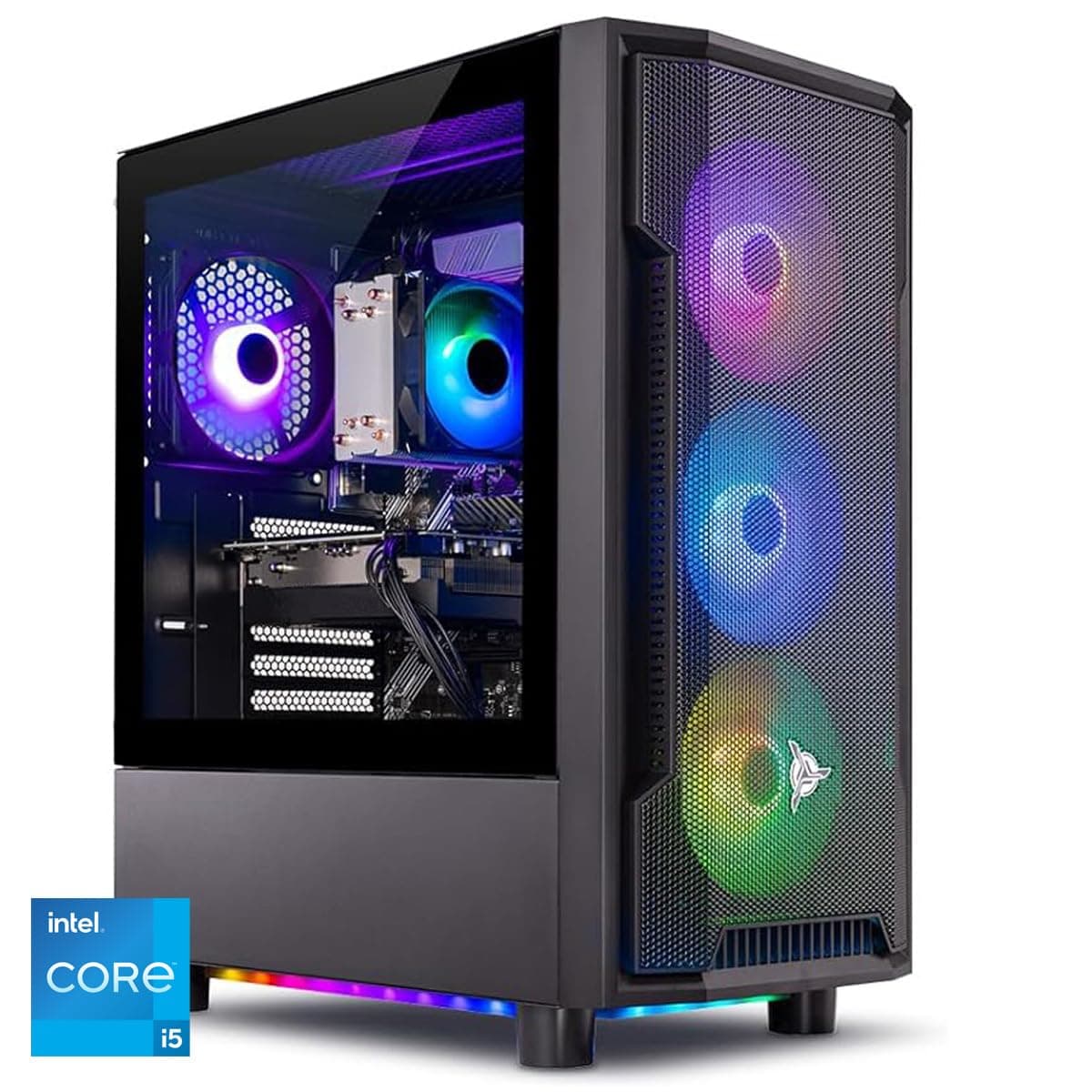 Skytech Gaming Shadow PC, Intel i5 13400F 2.5 GHz (4.6GHz Turbo Boost), Intel ARC A750 8GB GDDR6, 1TB SSD, 16GB DDR5 RAM 5200, 650W Gold PSU, Wi-Fi, Win 11 Home