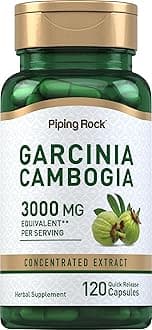 Piping Rock Garcinia Cambogia Extract Capsules | 120 Count | Concentrated Pills | Non-GMO, Gluten Free Supplement