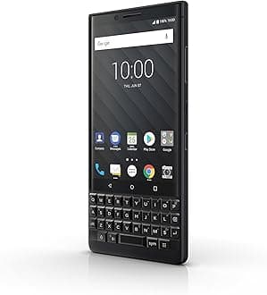 BlackBerry KEY2 64GB (Single-SIM, BBF100-1, QWERTY Keypad) (GSM Only, No CDMA) Factory Unlocked SIM-Free 4G/LTE Smartphone - International Version (Black) - No warranty in the USA