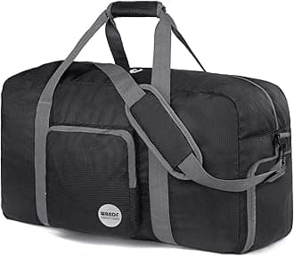 WANDFFoldable Travel Duffel Bag 60-120L Duffle Carry on for Women and Men