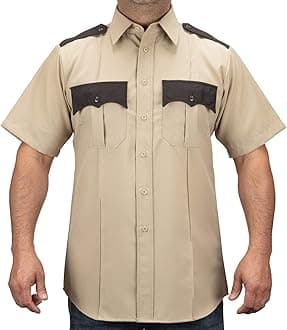 100% Polyester Two Tone Men's Uniform Shirt