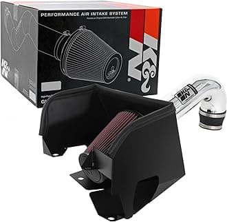 K&N Cold Air Intake System: High-Flow Air Filter, Increase Performance & Towing: Compatible with 2019-2024 RAM 1500, 77-1578KP