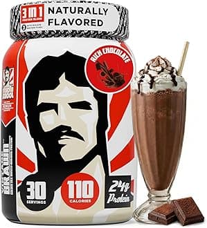 Old School Labs Protein Powder Isolate Sourced from Egg, Milk,& Beef - Made for Men & Women for Building Muscle & Post-Workout Recovery - Zero Sugar, Rich Chocolate Flavor - 30 Servings