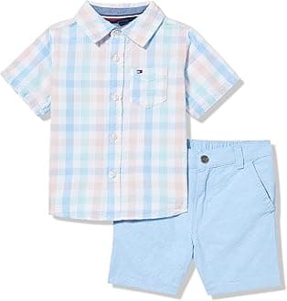 Tommy Hilfiger boys 2pc Shirt Short Set