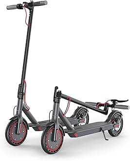 - Roinside Electric Scooter - 8.5"/10''/14'' Solid Tires, 350W/500W Motor, Up to 19/22MPH& 16/21/23/24Miles Long-Range Portable Commuting Scooter for Adults with Double Braking System, App