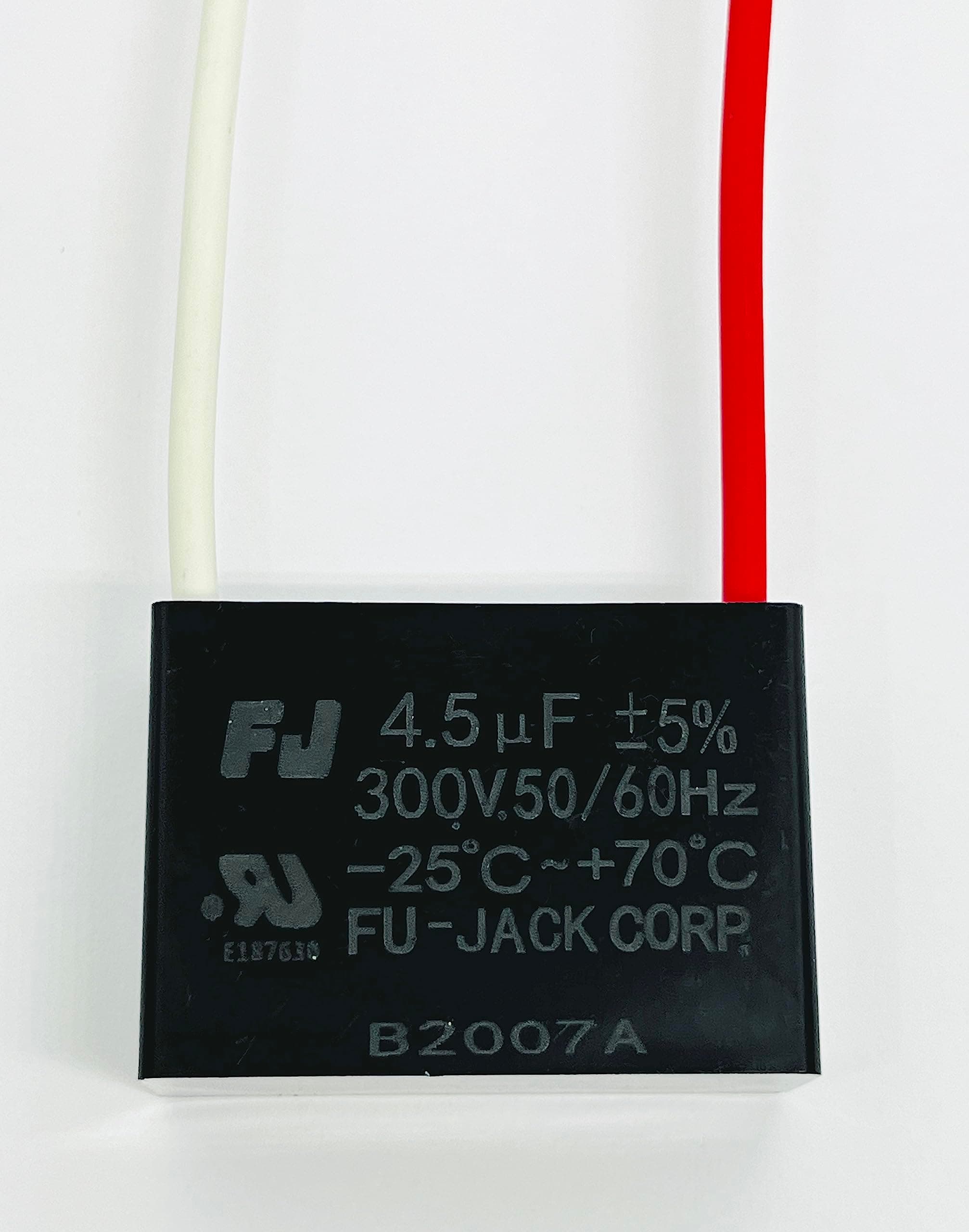 NEWTECH 2 Wire Ceiling Fan Capacitor for NEW TECH CBB61 4.5uf 50/60Hz 250VAC