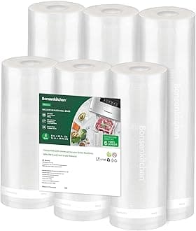 Bonsenkitchen Vacuum Sealer Rolls Bags,