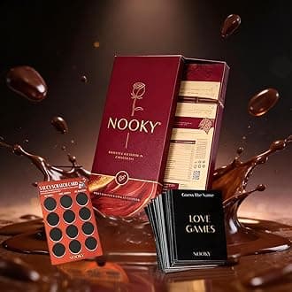 InstaEats Nooky Dark Chocolate Honeymoon Bundle|4-in-1 Romantic Gift Set For Men & Women|Mood-Uplifting Treat For Honeymoons,Anniversaries,Date Nights & Valentine'S Day|Premium Couple Gift Box,200 G