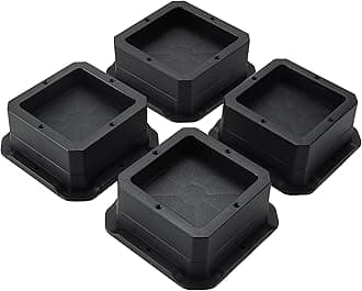 BTSD-home Bed Risers 1 inch Heavy Duty Furniture Risers for Sofa Table and Chair Black 4 Pack