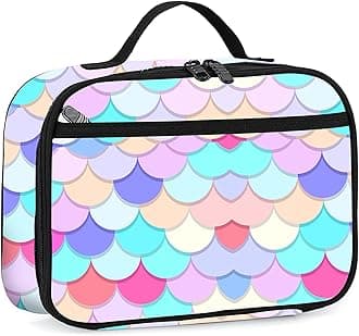 rickyh stylerickyh style Lunch Box with Padded Liner, Spacious Insulated Lunch Bag Durable Thermal Lunch Cooler Pack with Strap for Men Women Boys Girls Adults School Sports Beach Picnic Work Camp,2 Pocket