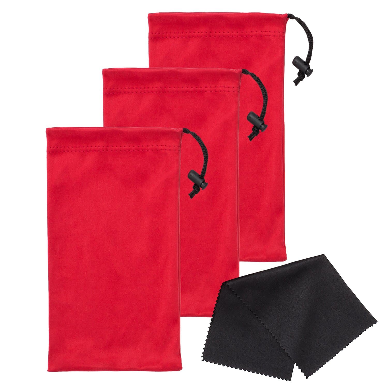 Premium Quality Microfiber Sunglasses Pouch With Spring Fastener