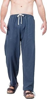 CandyHusky Men's Cotton Joggers - Comfortable Baggy Sweat Pants, Casual Elastic Waist Lounge Pajama Yoga Pants