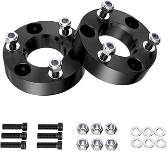 Richeer 2 inch Leveling Lift Kit Compatible with 2006-2026 Ram 1500 4WD,2005-2011 Dakota 2WD/4WD,2006-2009 Raider 2WD/4WD Forged Front Strut Spacers Raise the Front of your Pickup by 2"