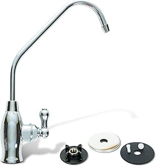 Aquaboon Drinking Water Faucet for Kitchen Sink Chrome RO Faucet Stainless Steel Non Air Gap Sink Water Dispenser