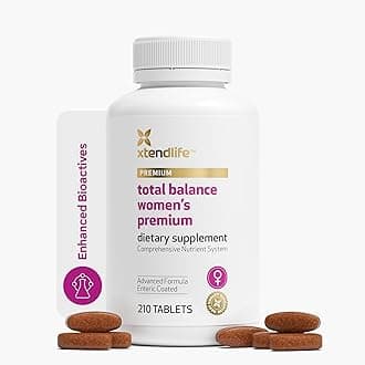 Xtendlife Total Balance Women's Premium Extra Strength Daily Multivitamin & Mineral - 90+ Nutrients for Complete Immune, Heart, Digestive, and Cellular Health - 30 Day Supply
