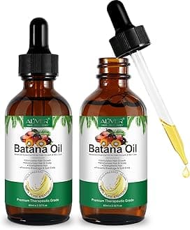 Batana Oil for Hair Growth, Natural Batana Hair Oil, Repairs Damaged Hair, Prevent Hair Loss, for Men & Women, 2 Pcs