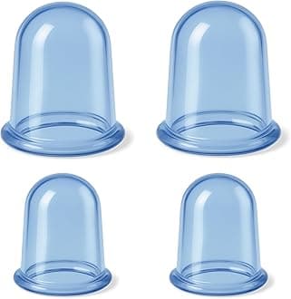 ELERA Silicone Cupping Therapy Sets, Cellulite Reduction Vacuum Cup - Cupping Kit for Massage Therapy (4 Cups)