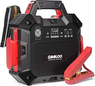 GOOLOO 6750A Jump Starter GT-Truck, Heavy Duty Car Jumper Starter (for Up to 13L Diesel & All Gas Engines), Lithium Jump Box, SuperSafe Portable Car Battery Charger Power Bank for 12V Vehicles