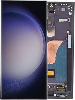 Garsent AMOLED Original for S23 Ultra, LED LCD Display Touch Screen Digitizer Assembly S23ultra 5G SM S918U LCD Screen Replacement with Frame, 6.7 Inch, 3088x1440px Resolution