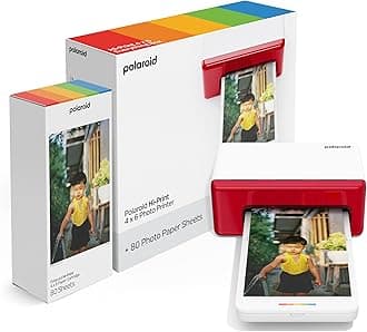 Hi-Print Bluetooth 4x6 Photo Printer + Photo Paper Bundle (80 Sheets Included) (6552)