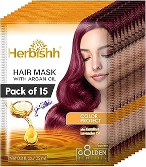 Argan Hair Mask - Deep Conditioning & Hydration 25ml x 15 Pouches for Healthier, Nourished Hair | No Sulphates, No Parabens | Travel-Friendly Pack
