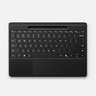 Microsoft Surface Pro Flex Keyboard With Pen Storage Alcantara Keyboard for Surface Pro 8/9/11th Edition, Windows 11 Copilot+ PC, Black