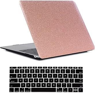 MacBook Pro 13 inch Hard Case - Compatible with 2012-2008 Models A1278, Plastic Hard Shell Case Cover & Keyboard Cover Skin, Sparkling Pink