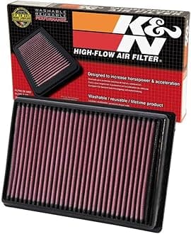 High-Flow Original Lifetime Engine Air Filter: Increase Power & Towing, Washable, Replacement Air Filter: Compatible with 2009-2020 BMW: HP4 & Select Models, BM-1010