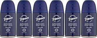 6 Pack Savore Automatic Room Spray Universal Refill Air Freshener Cans - For Home & Vehicles – Upto 70 Days of Luxury Lasting Smell - Deodorise & Neutralise Odours – 250ml