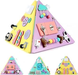 20 in 1 Large Wooden Busy Board Montessori Educational Activity Toy for Girls and Boys