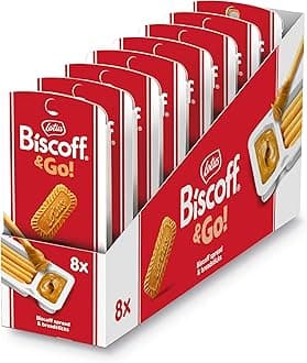Biscoff & Go - Sweet Spread & breadstick Snack - Caramelised Biscuit Flavour ...