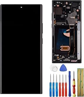 TFT Digital Display Compatible with Samsung Galaxy Note 20 Ultra 5G SM-N986B, SM-N986B/DS 6.9" LCD Display Touch Screen Assembly Fingerprint not Supported（with Frame）