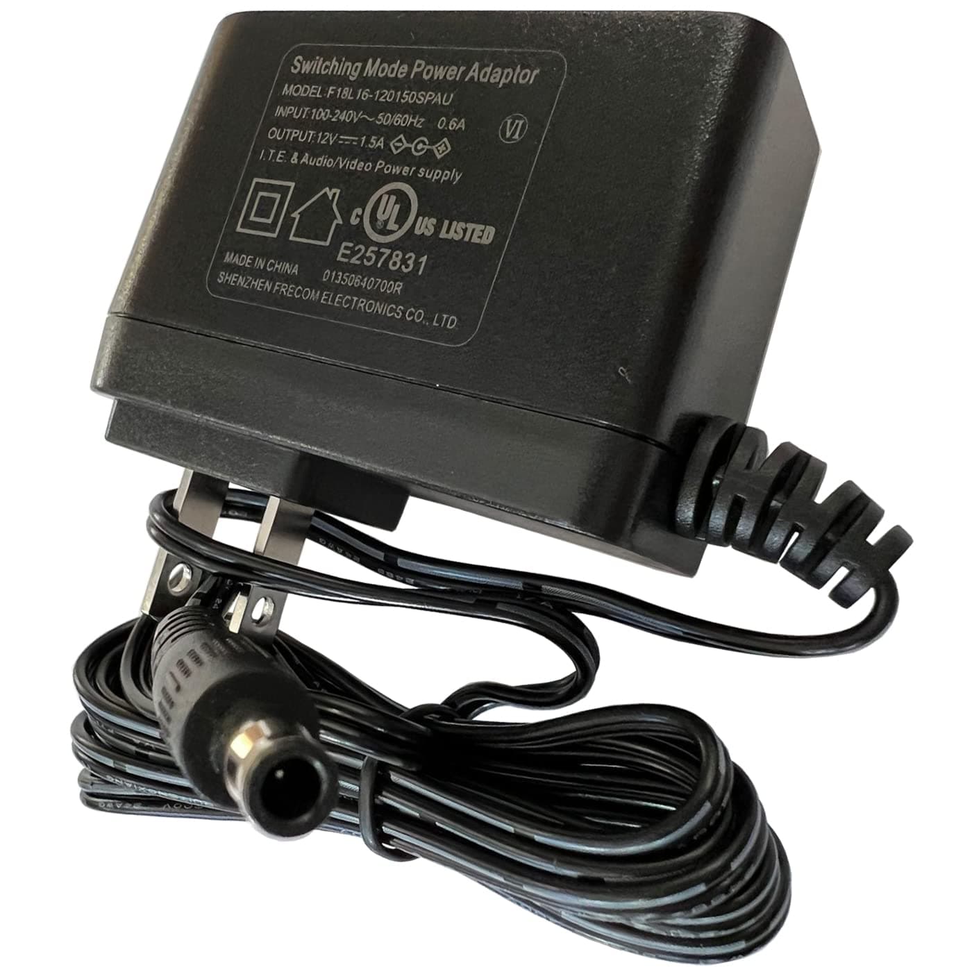 UL 12V 1.5A AC/DC Adapter Compatible with Casio WK-6500 WK-6600 WK-7500 WK-7600 Privia PX-7 PX-7WE PX-3BK PX-5S PX-55 PX-5SWE PX-130 PX-730 BK/CY Piano Keyboard ADA12150 ADA12150LW Power Cord Charger