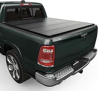AUTOSAVER88 Hard Quad Fold Truck Bed Tonneau Cover Fit for Dodge Ram 1500 2002-2026 (Classic & New), Fits for Dodge Ram 2500 3500 2003-2026 with 6.4ft Bed Without Rambox