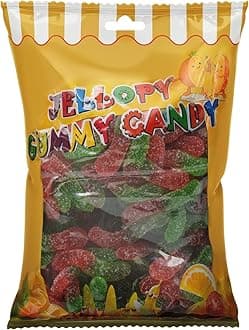 Jellopy Sour Caterpillar Gummy Candy, 1KG Bag – Tangy & Chewy Fruit-Flavored Gummies
