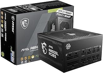 MSI MAG 850W Power Supply 80 Plus Gold - ATX 3.0 PCIe 5.0 Ready - 12VHPWR [MAG A850GL PCIE5]