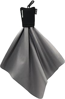 SPUDZ Classic | Microfiber Cloth Screen Cleaner and Lens Cleaner | Black | 10 x 10 Inches