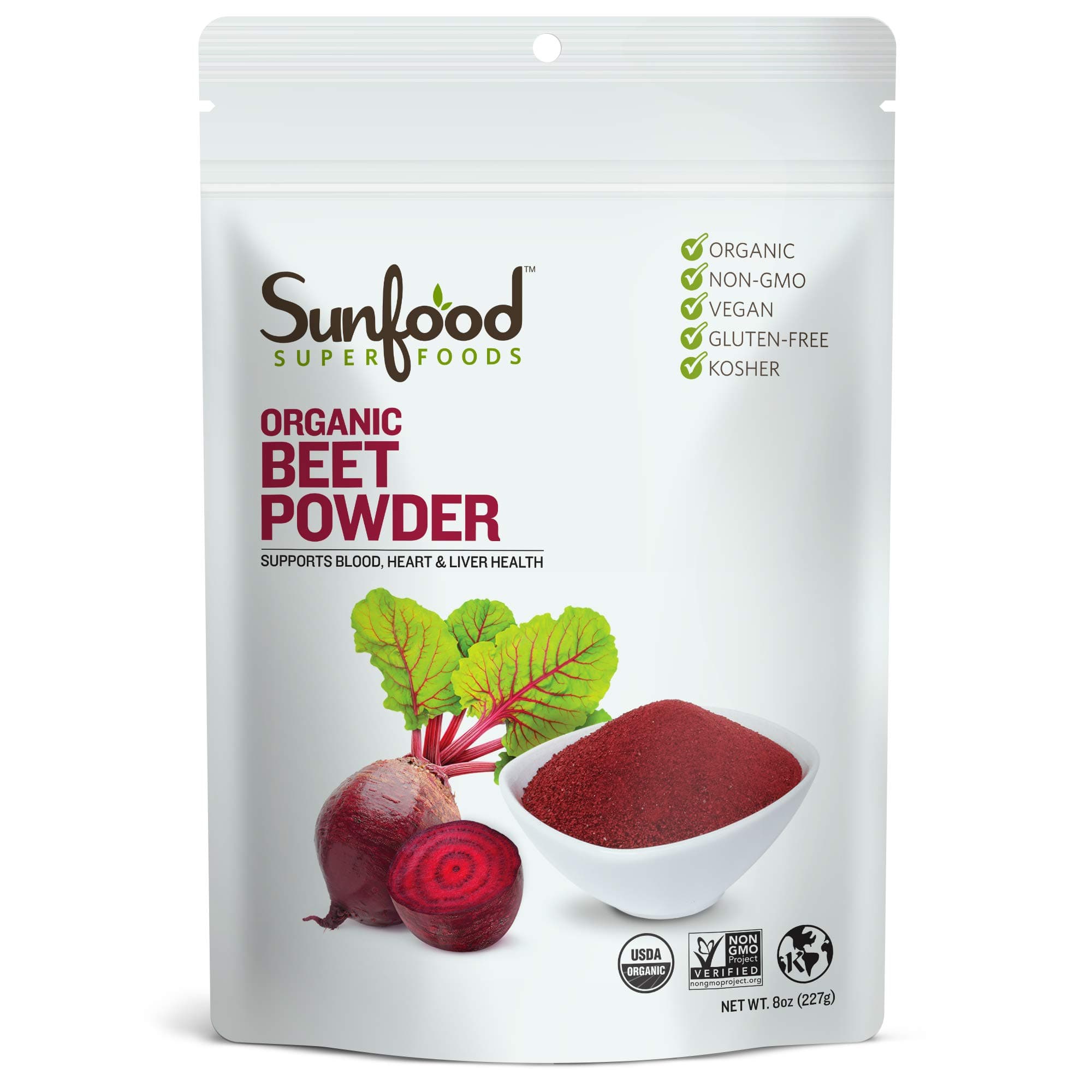 Sunfood Superfoods Organic Beet Powder (8oz/227g)
