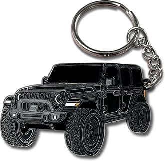 Jeep Wrangler Keychain - Officially Licensed Jeep Rubicon Accessories JL Key Chain JKU 2024 2023