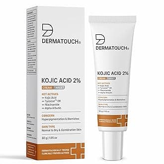 DERMATOUCH Kojic Acid 2% Cream | Non-greasy | For Pigmentation, Blemishes and Dark Spots Reduction | 30g