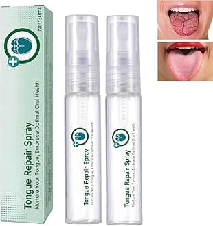 2pcs Tongue Repair Spray,Sore Tongue Relief,Breath Fresheners,Fissured Tongu/e Relief Spray,Tongu/e Moisturizing S/Pray,Instant Dry Mouth R/elief,Mou/th Spra/y for Dryness