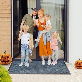 BLADO Barrier Mat Non Slip Door Mat Rubber Mats Floor Mats Kitchen Rugs Washable Light Weight Rubber Multi Color And Sizes Heavy Duty