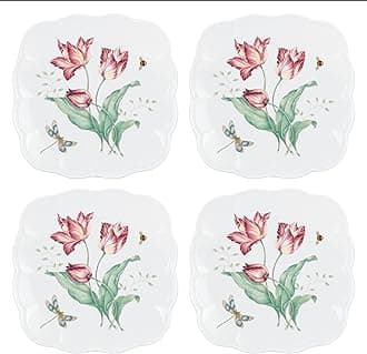 Lenox 894308 Butterfly Meadow Square 4-Piece Accent Plates